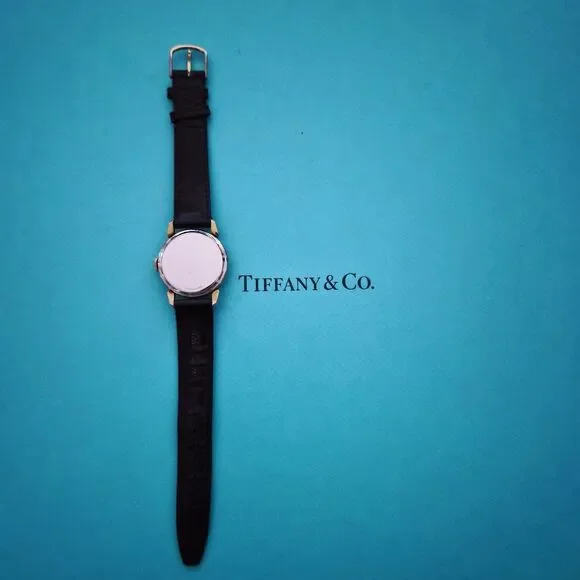 RARE Vintage Tiffany & Co. Manual Winding Watch Blue Sapphire Diamond For Parts